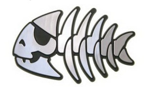 Pirate Fish Car emblem